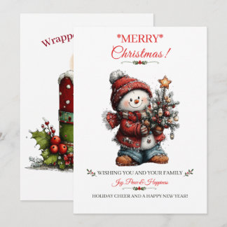 Weihnachtsgrußkarte Feiertagskarte