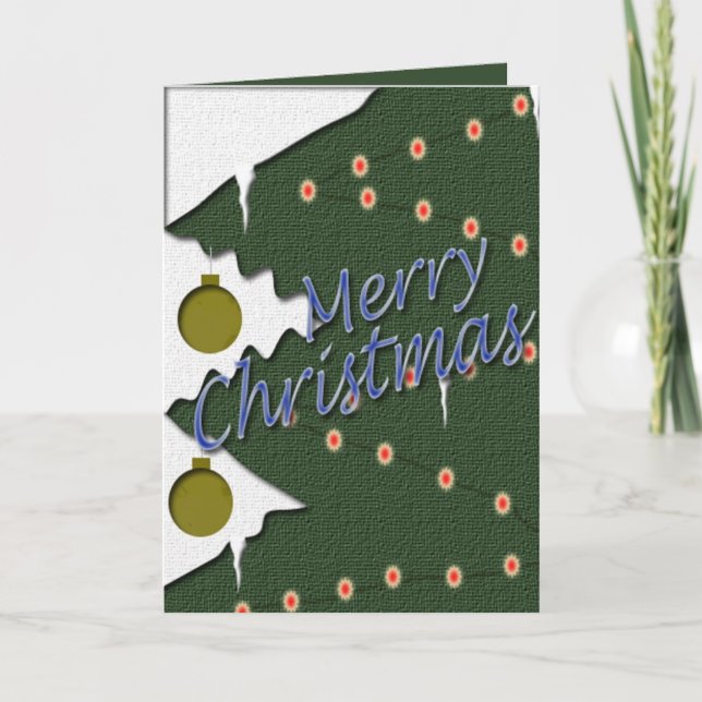 Weihnachtsgrüßkarte Feiertagskarte (Vorderseite)