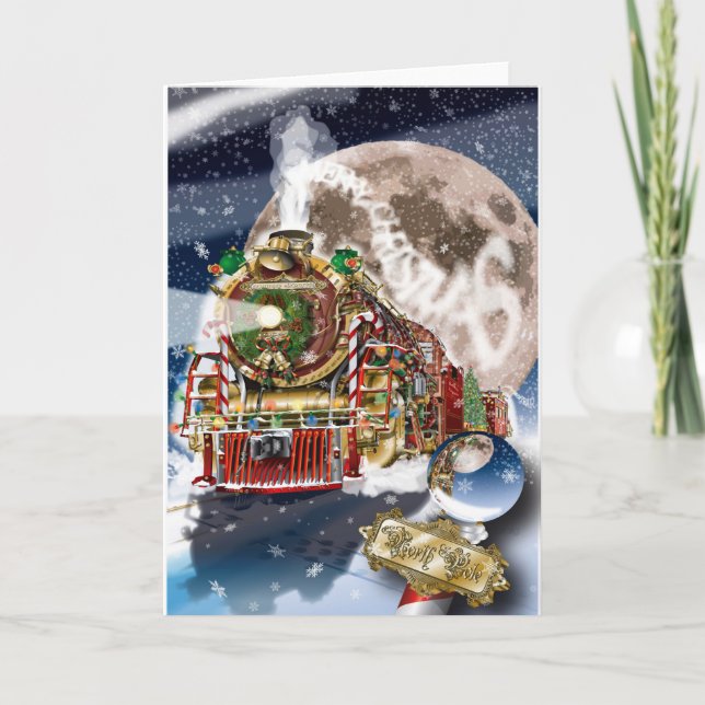 Weihnachtsgrüßkarte Feiertagskarte (Vorderseite)