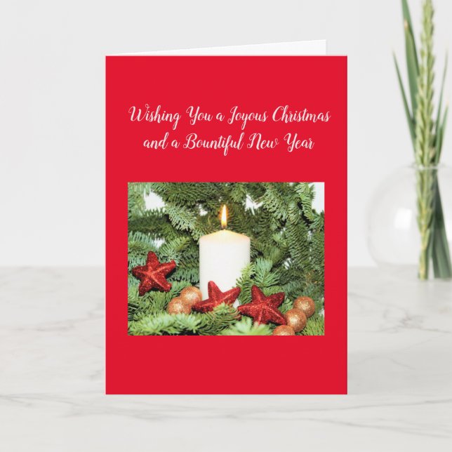 Weihnachtsgrußkarte Feiertagskarte (Vorderseite)