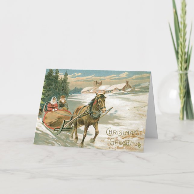 Weihnachtsgrüßkarte Feiertagskarte (Vorderseite)