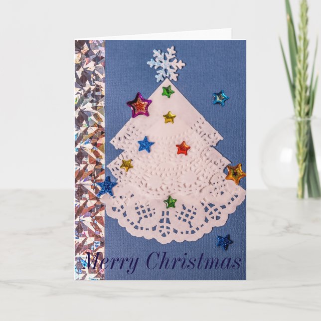 Weihnachtsgrüßkarte Feiertagskarte (Vorderseite)