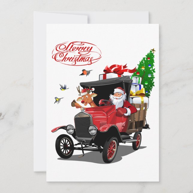 Weihnachtsgrußkarte Feiertagskarte (Vorderseite)