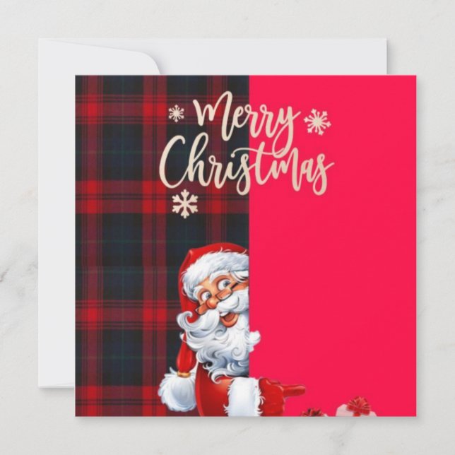 Weihnachtsgrüßkarte Feiertagskarte (Vorderseite)