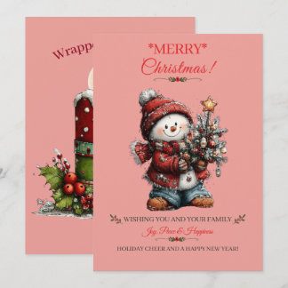 Weihnachtsgrußkarte Feiertagskarte