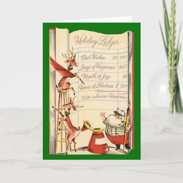 Weihnachtsgrußkarte Feiertagskarte (Vorderseite)