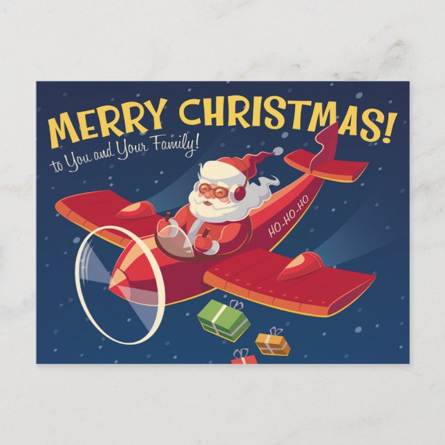 Weihnachtsgrußkarte Feiertagspostkarte (Vorderseite)