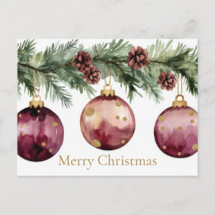 Weihnachtsgrußkarte Festlich Postkarte