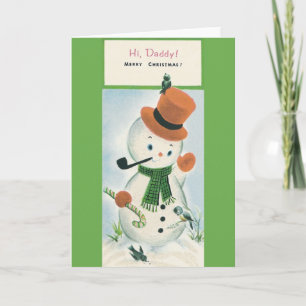 Weihnachtsgrußkarte für Daddy Feiertagskarte