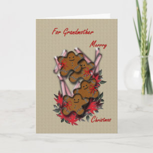 Weihnachtsgrüßkarte für Großmutter Feiertagskarte