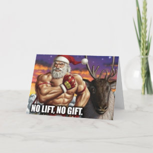 Weihnachtsgrußkarte - Gymnastikmotivation Feiertagskarte
