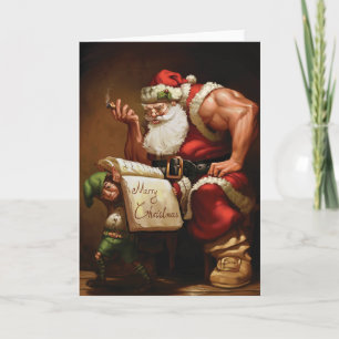 Weihnachtsgrußkarte - Gymnastikmotivation Feiertagskarte