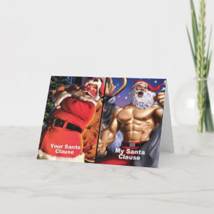 Weihnachtsgrußkarte - Gymnastikmotivation Feiertagskarte