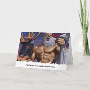 Weihnachtsgrußkarte - Gymnastikmotivation Feiertagskarte