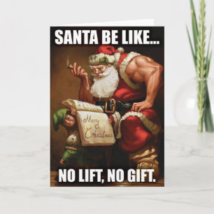 Weihnachtsgrußkarte - Gymnastikmotivation Feiertagskarte
