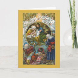 Weihnachtsgrüßkarte "Krippe" Feiertagskarte