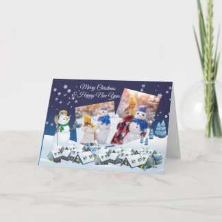 Weihnachtsgrüßkarte mit Foto Feiertagskarte