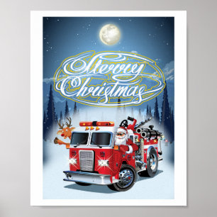 Weihnachtsgrußkarte Poster