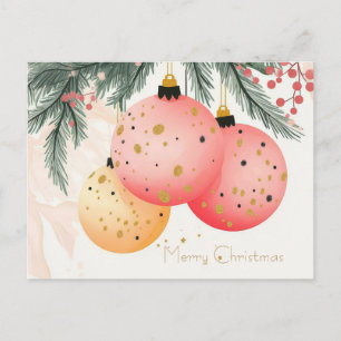 Weihnachtsgrußkarte zum Fest Postkarte
