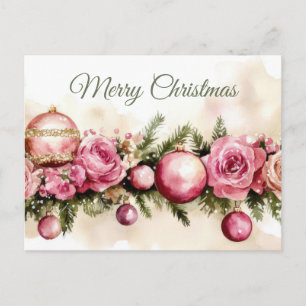 Weihnachtsgrußkarte zum Fest Postkarte