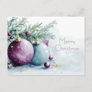 Weihnachtsgrußkarte zum Fest Postkarte