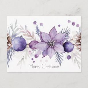 Weihnachtsgrußkarte zum Fest Postkarte