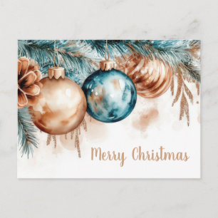 Weihnachtsgrußkarte zum Fest Postkarte