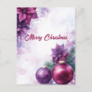 Weihnachtsgrußkarte zum Fest Postkarte