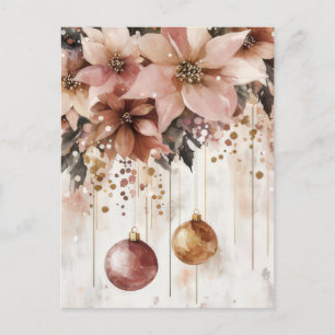 Weihnachtsgrußkarte zum Fest Postkarte