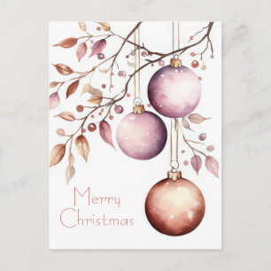 Weihnachtsgrußkarte zum Fest Postkarte