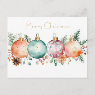 Weihnachtsgrußkarte zum Fest Postkarte