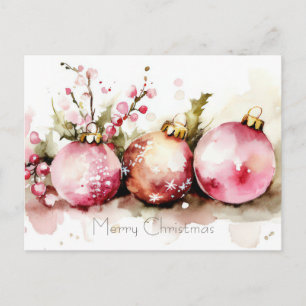 Weihnachtsgrußkarte zum Fest Postkarte
