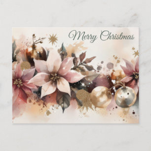 Weihnachtsgrußkarte zum Fest Postkarte