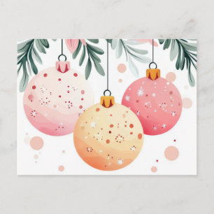 Weihnachtsgrußkarte zum Fest Postkarte