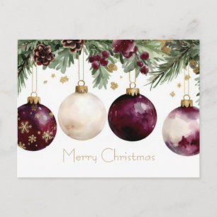 Weihnachtsgrußkarte zum Fest Postkarte