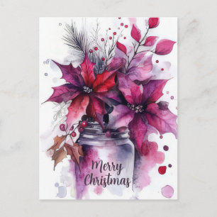 Weihnachtsgrußkarte zum Fest Postkarte