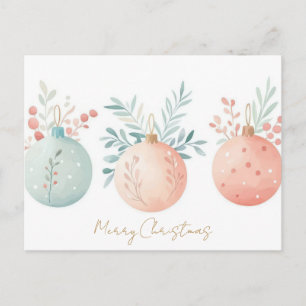 Weihnachtsgrußkarte zum Fest Postkarte