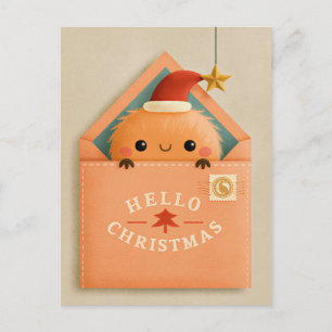 Weihnachtsgrußkarte zum Fest Postkarte