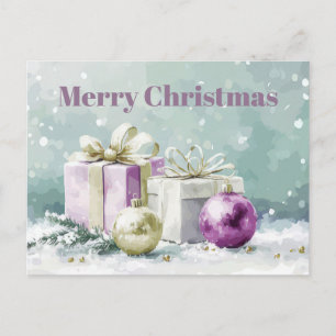 Weihnachtsgrußkarte zum Fest Postkarte