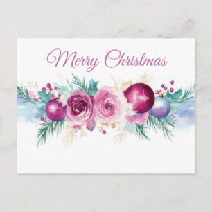 Weihnachtsgrußkarte zum Fest Postkarte