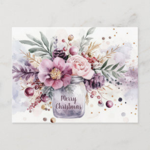 Weihnachtsgrußkarte zum Fest Postkarte