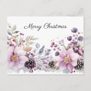 Weihnachtsgrußkarte zum Fest Postkarte