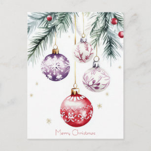 Weihnachtsgrußkarte zum Fest Postkarte