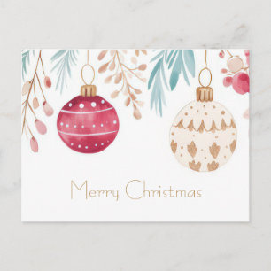 Weihnachtsgrußkarte zum Fest Postkarte