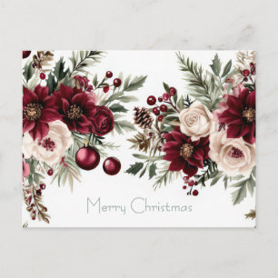 Weihnachtsgrußkarte zum Fest Postkarte