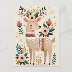 Weihnachtsgrußkarte zum Fest Postkarte