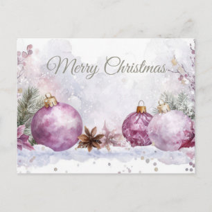 Weihnachtsgrußkarte zum Fest Postkarte