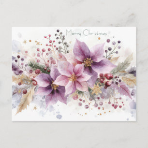 Weihnachtsgrußkarte zum Fest Postkarte