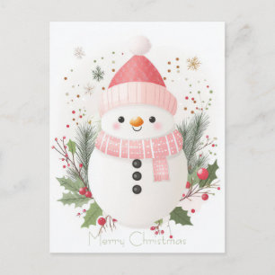 Weihnachtsgrußkarte zum Fest Postkarte
