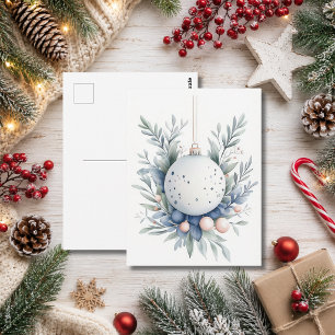 Weihnachtsgrußkarte zum Fest Postkarte